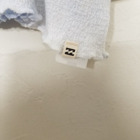 NWT Billabong Breeze By Top Tie Dye Cropped Blue/White Size M - Picture 5 of 7